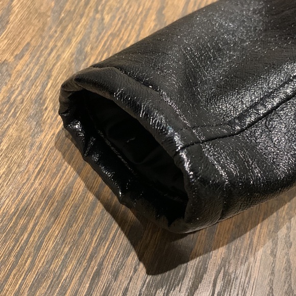 Black & Pink Faux Fur Black Moto Jacket - Picture 11 of 13